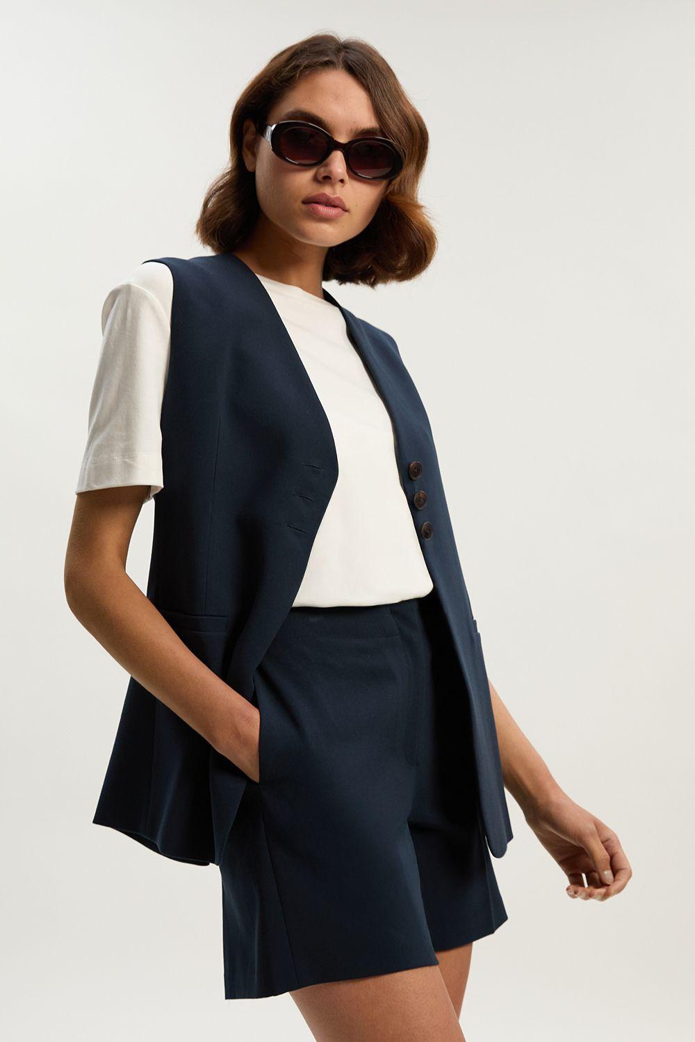 Compact Essential Tailored City Short by KARENMILLEN