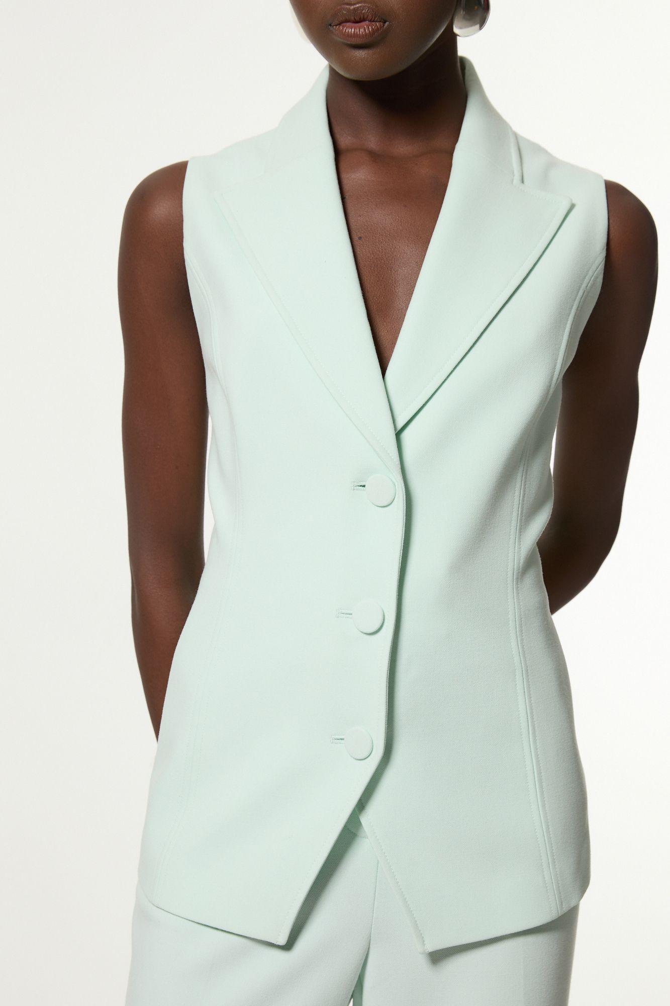 Compact Stretch Essential Tailored Waistcoat Jacket by KARENMILLEN