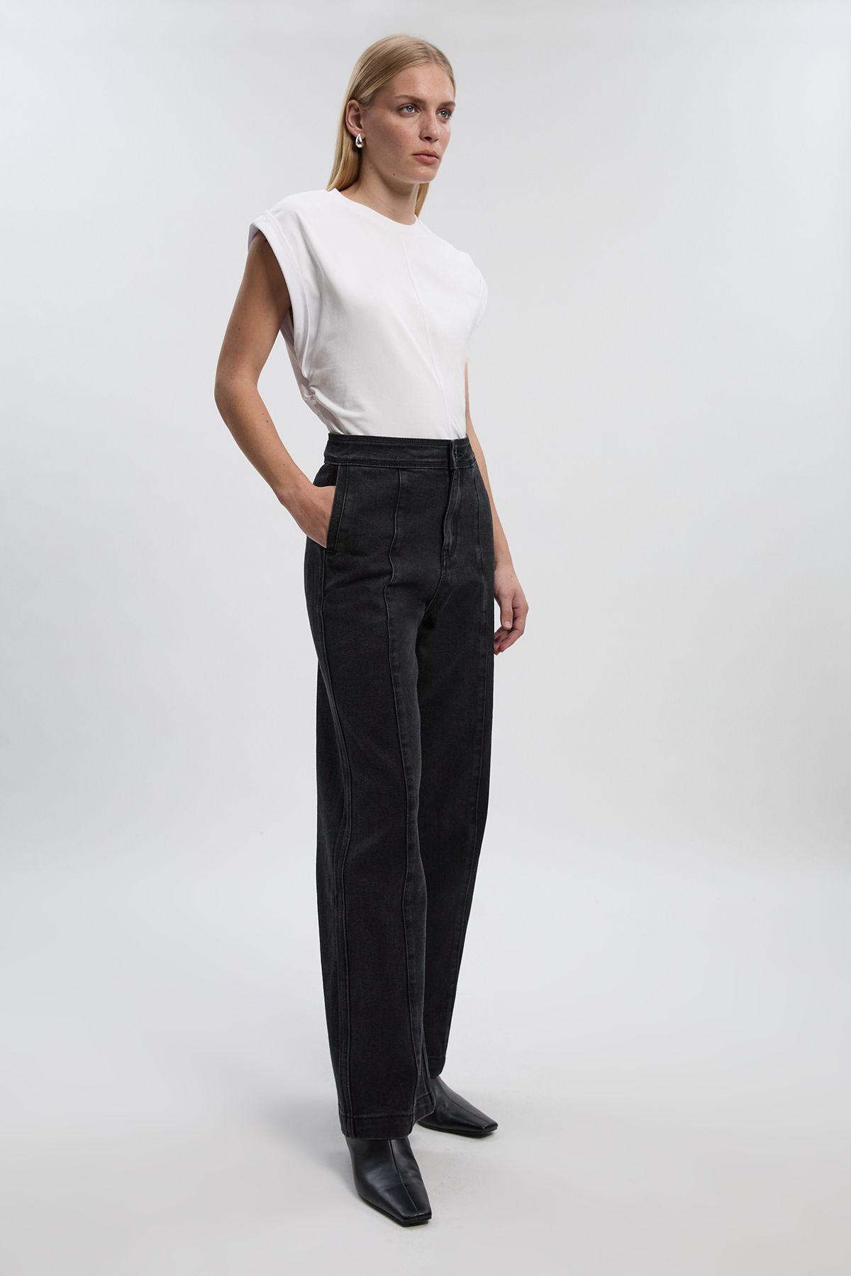 Denim Straight Leg Jean by KARENMILLEN