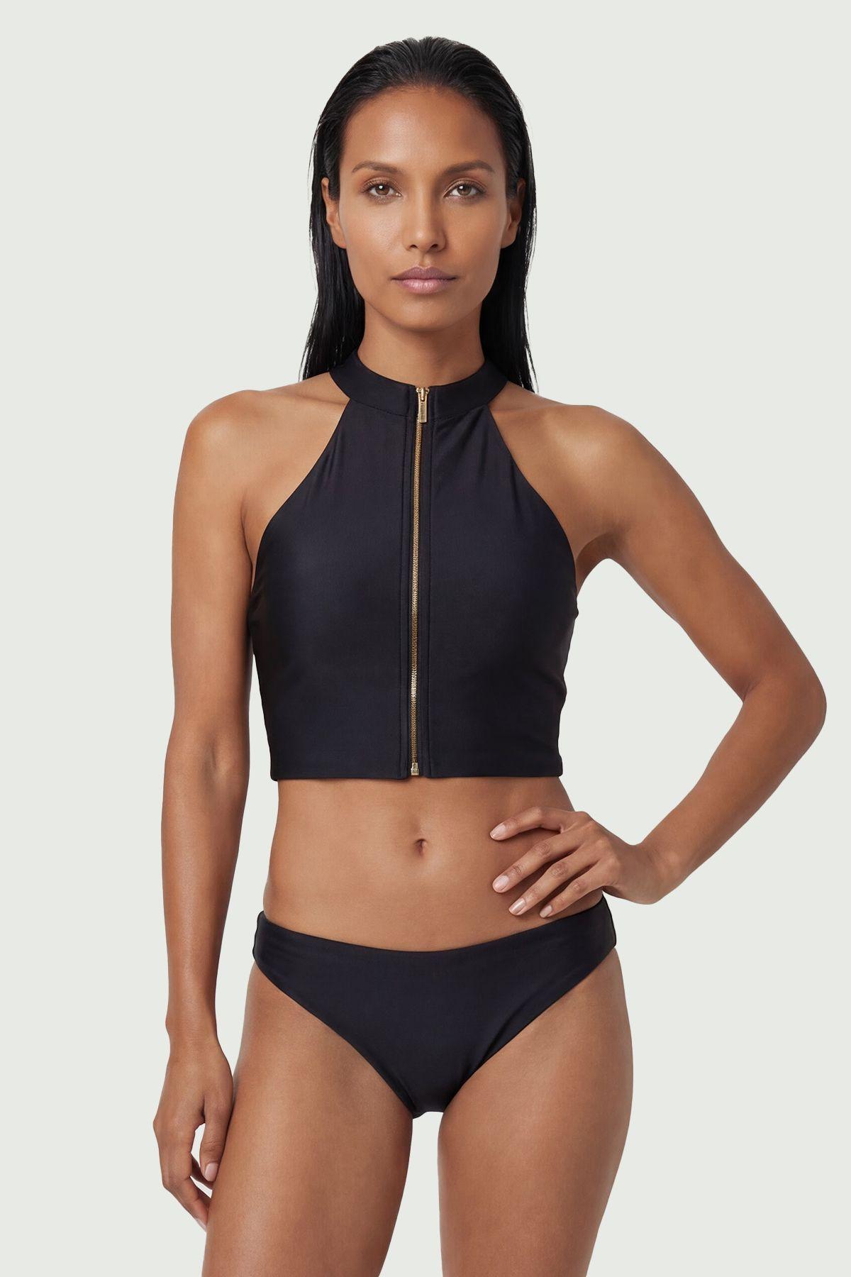 High Waist Bikini Bottoms by KARENMILLEN