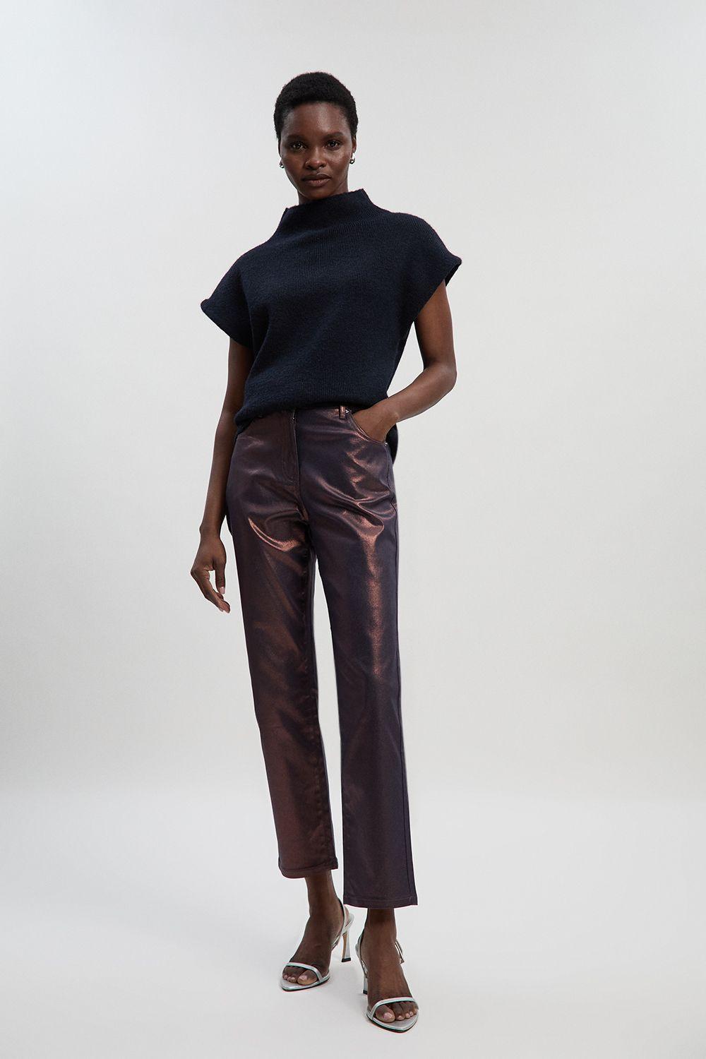 Metallic Coated Denim Skinny Jean by KARENMILLEN