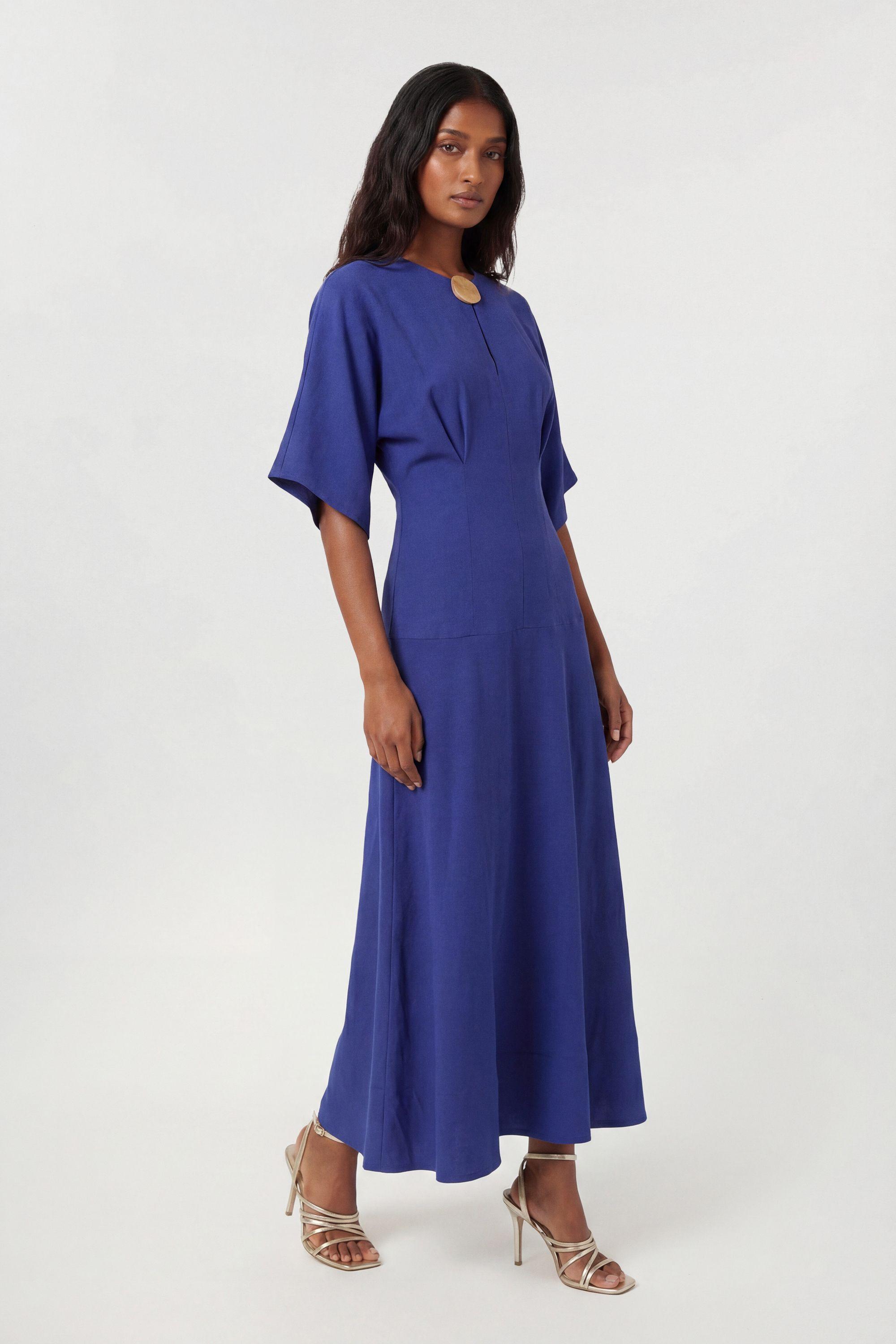 Modal Drop Waist Midi Dress by KARENMILLEN