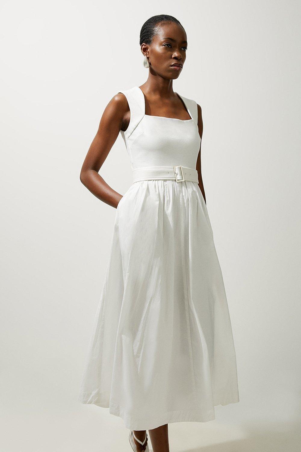 Scoop Neck Jersey Cotton Mix Maxi Dress by KARENMILLEN
