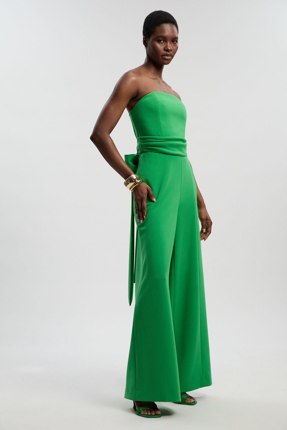 Soft Tailored Bandeau Jumpsuit by KARENMILLEN