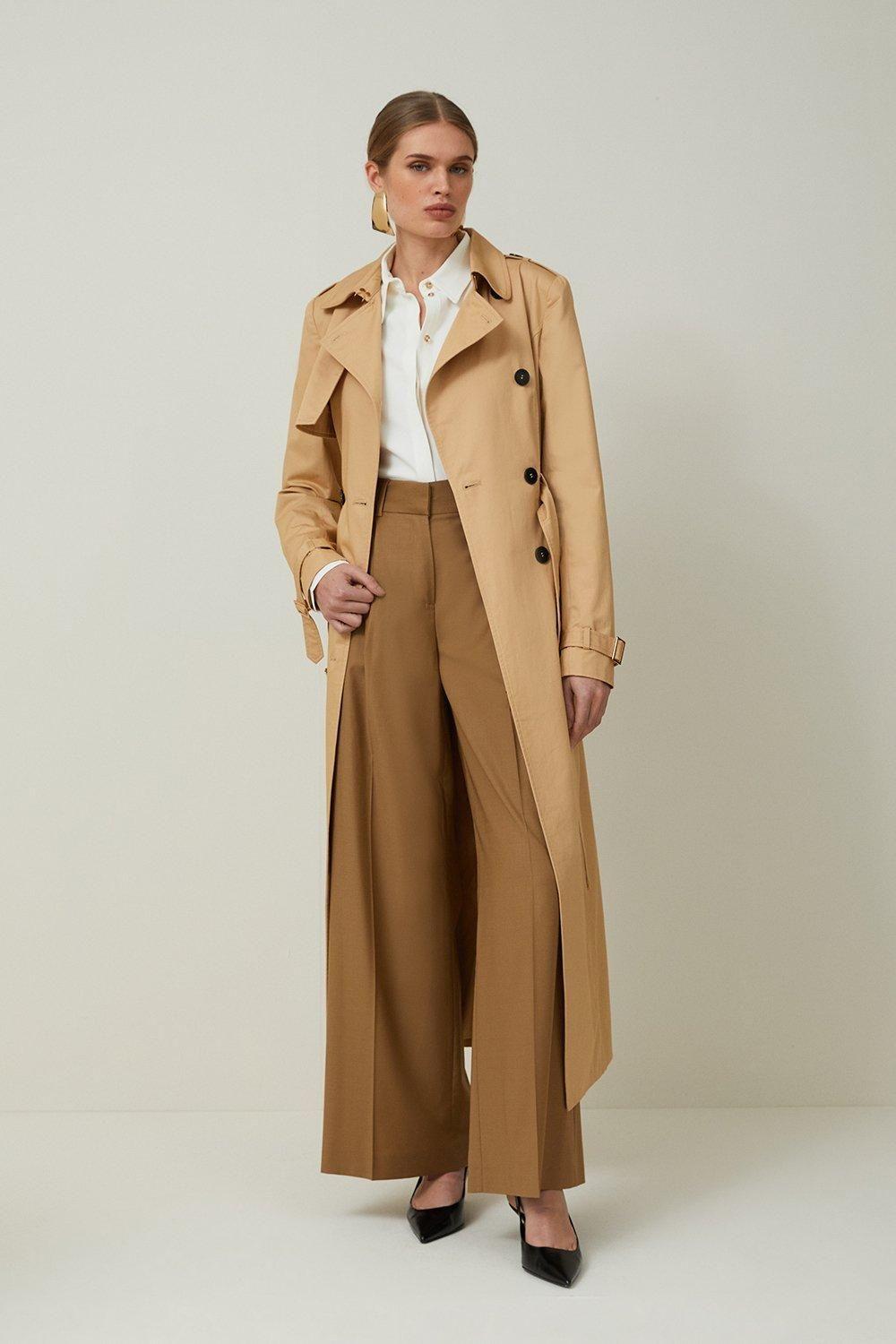 Tailored Classic Belted Trench Coat by KARENMILLEN