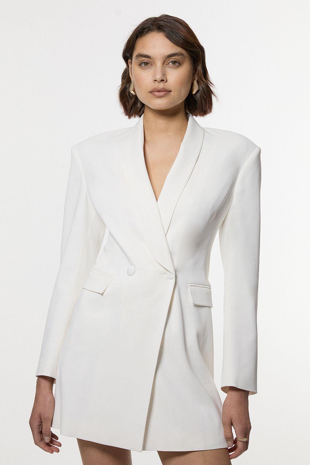 Tall Polished Tailored Double Breasted Sinch Detail Blazer Mini Dress by KARENMILLEN