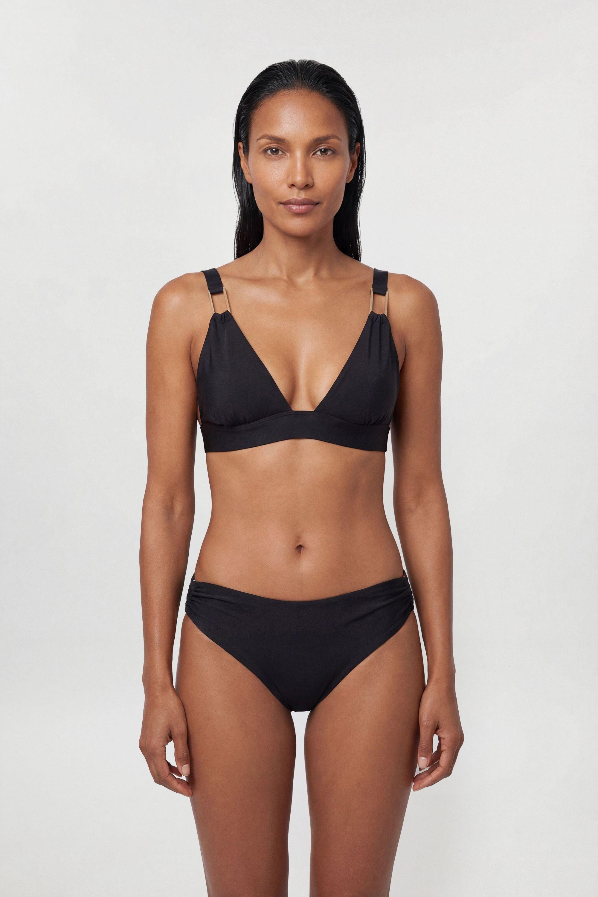 Trim Detail Bikini Top by KARENMILLEN