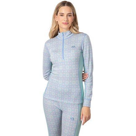 Rose Half-Zip Top by KARI TRAA
