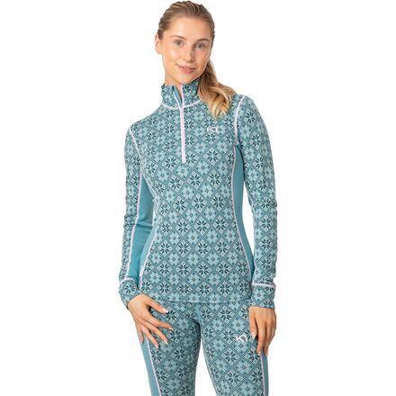 Rose Half-Zip Top by KARI TRAA