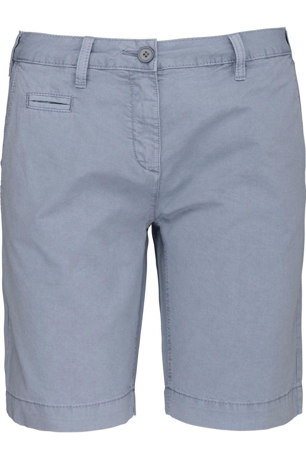 Washed Effect Bermuda Shorts by KARIBAN