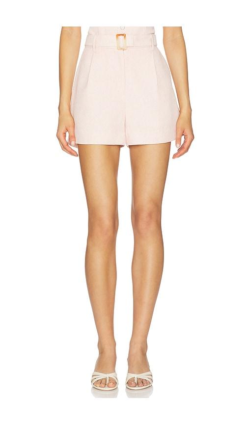 Karina Grimaldi Suri Shorts in Pink by KARINA GRIMALDI