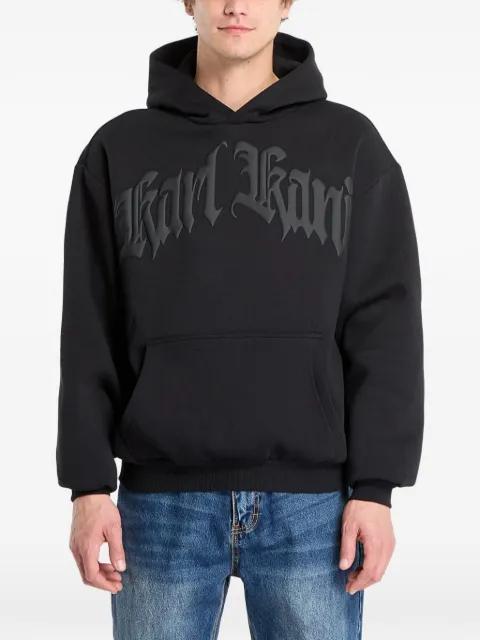 Old English logo-appliqué hoodie by KARL KANI