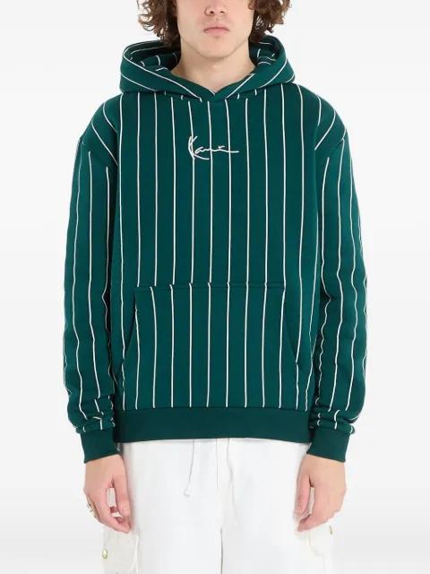 Small Signature Essential pinstripe hoodie by KARL KANI