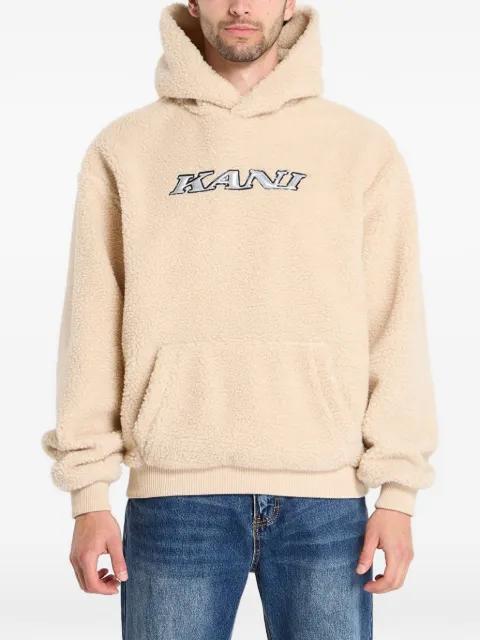 Teddy logo-detail hoodie by KARL KANI