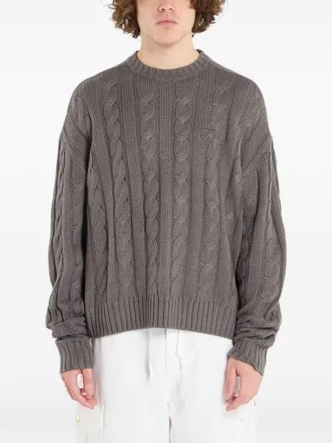 cable-knit sweater by KARL KANI