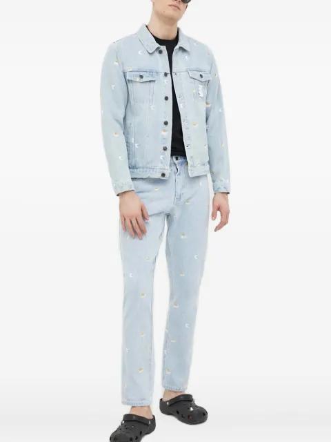 daisy-embroidered denim jacket by KARL KANI