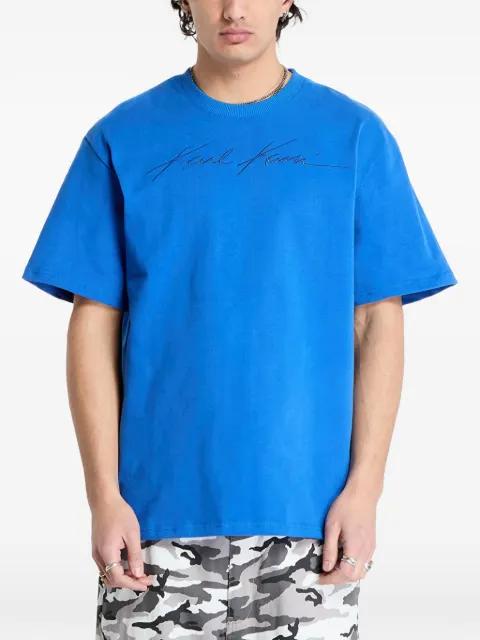 logo-embroidered T-shirt by KARL KANI