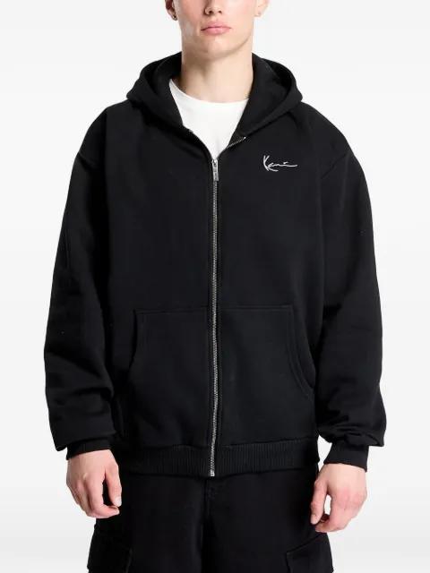 logo-embroidered zip-up hoodie by KARL KANI