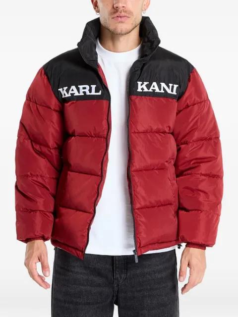 logo-print quilted jacket by KARL KANI