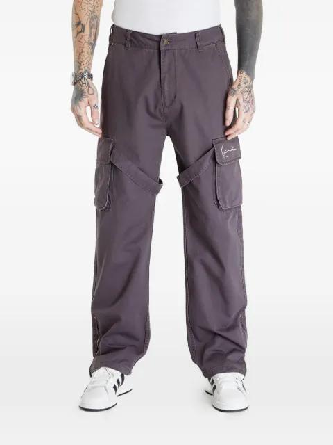 strap-detail cargo pants by KARL KANI