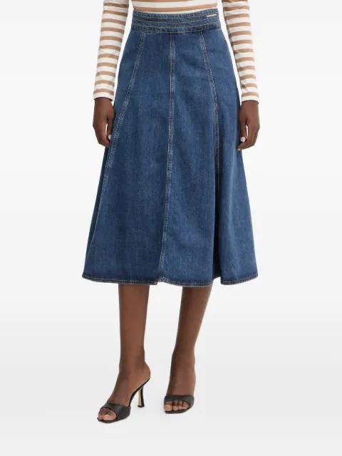 A-line panelled midi skirt by KARL LAGERFELD