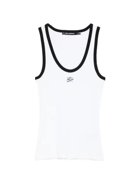 Autograph Logo tank top by KARL LAGERFELD