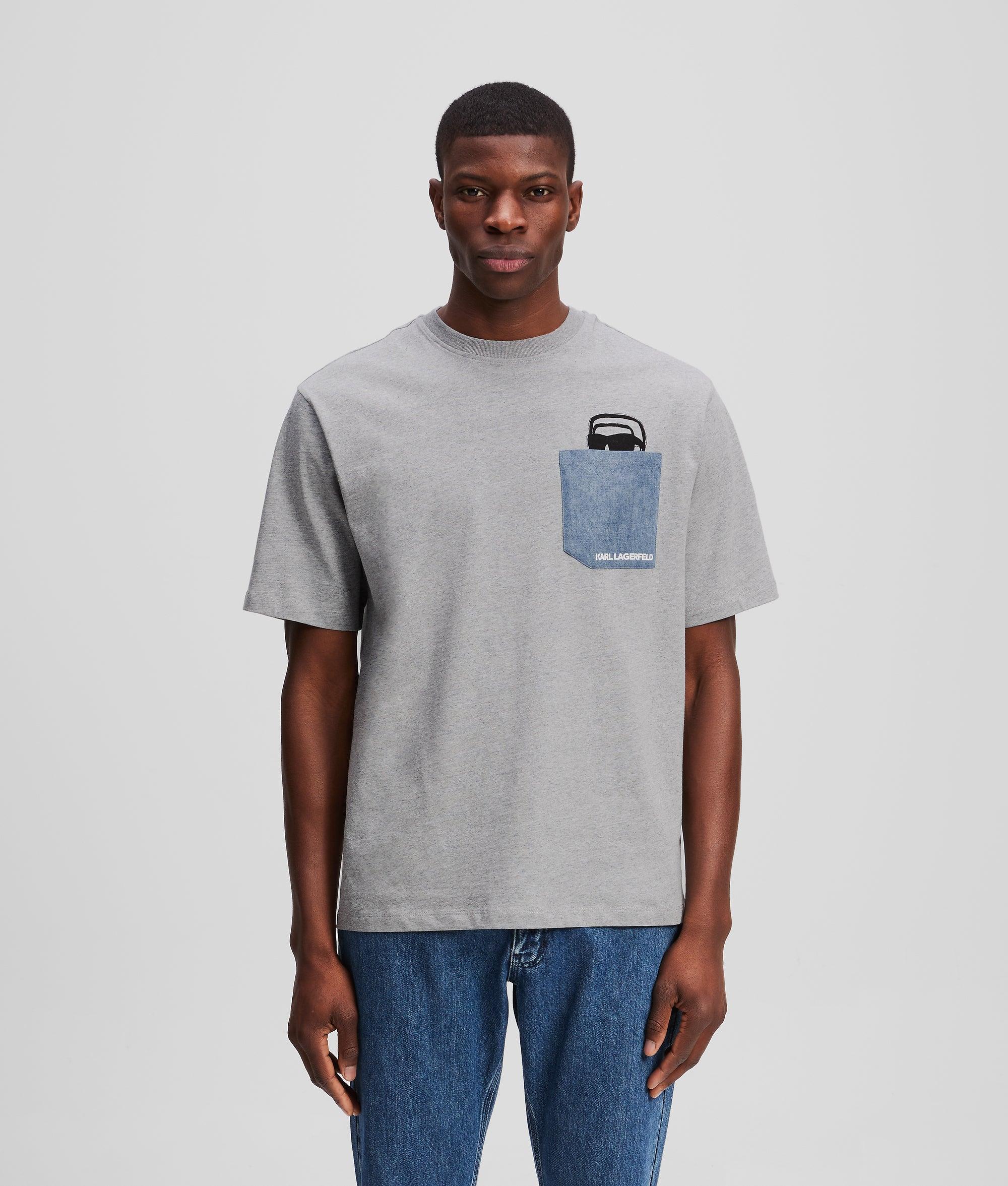 Boys Ikon pocket T-shirt by KARL LAGERFELD
