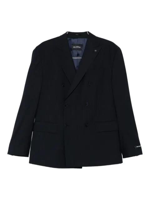 Classic pinstripe double-breasted blazer by KARL LAGERFELD