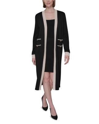 Contrast Trim Cardigan by KARL LAGERFELD