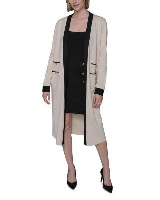 Contrast Trim Cardigan by KARL LAGERFELD