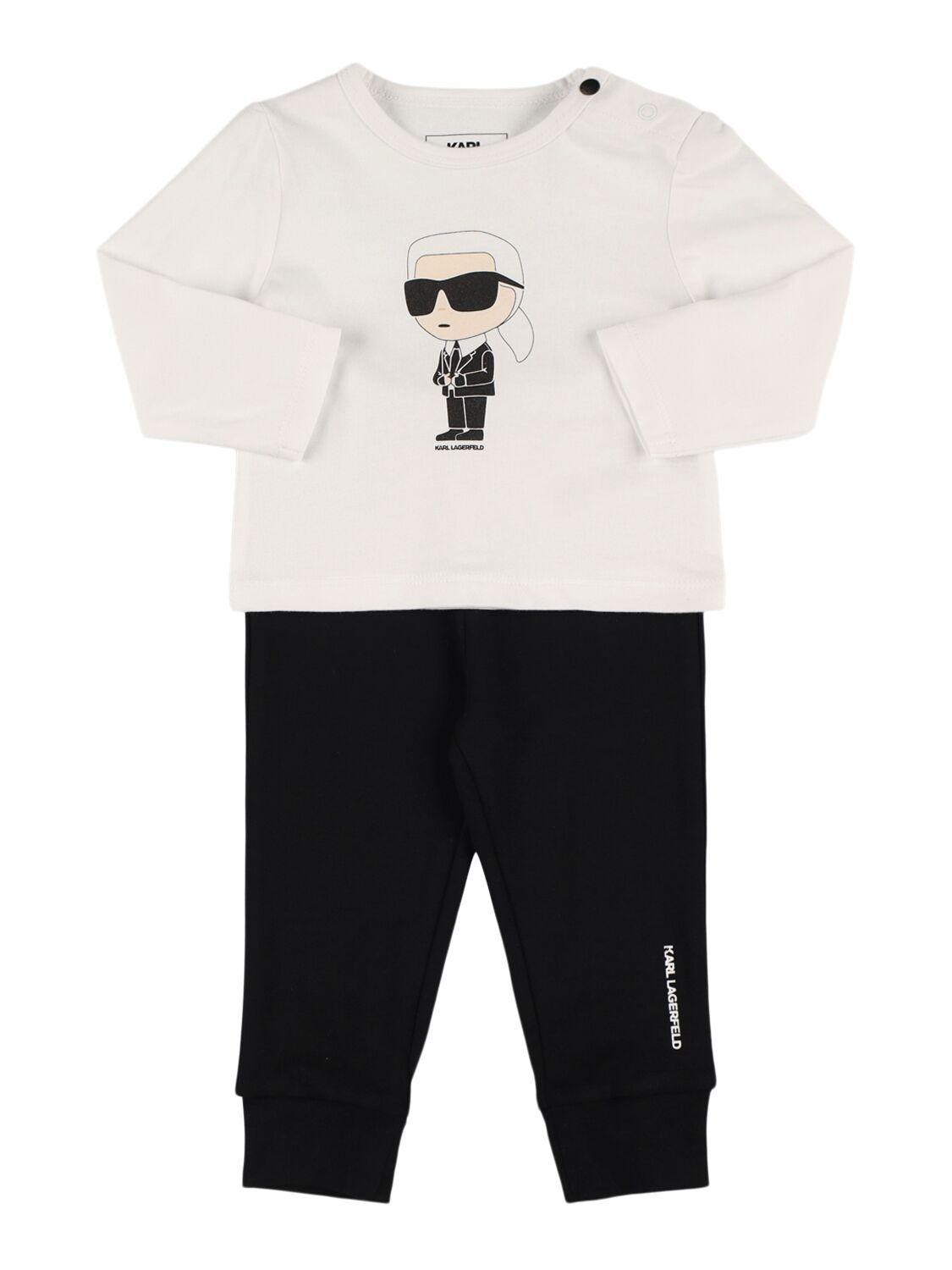 Cotton Sweatshirt & Sweatpants by KARL LAGERFELD