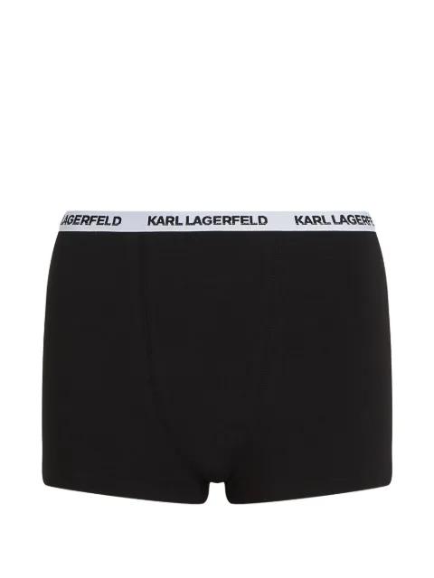Essential logo-detail cotton boxer shorts by KARL LAGERFELD