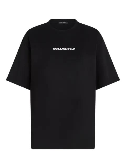 Exclusive Karl Told Me-print cotton T-shirt by KARL LAGERFELD