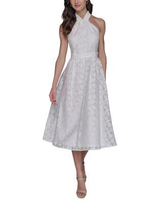Floral Burnout Dress by KARL LAGERFELD