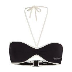 Hotel Karl bandeau bikini top by KARL LAGERFELD