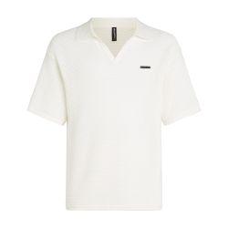 Hotel Karl crochet polo shirt by KARL LAGERFELD