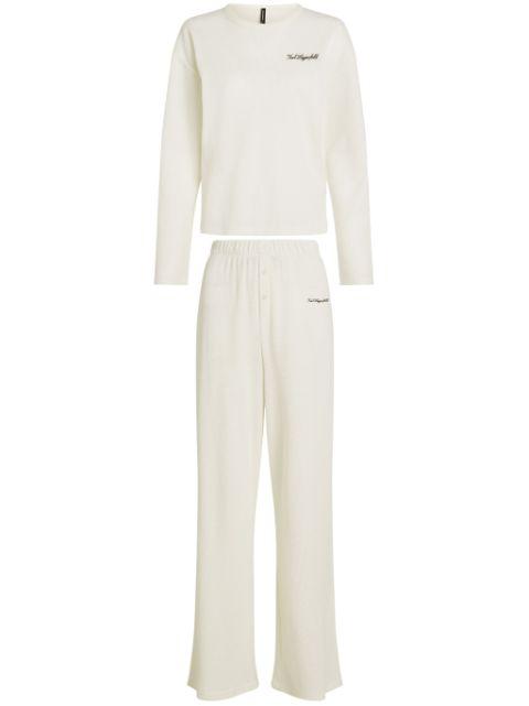 Hotel Karl sheer pyjama set by KARL LAGERFELD