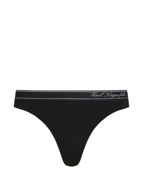 Hotel Karl stripe cotton briefs by KARL LAGERFELD