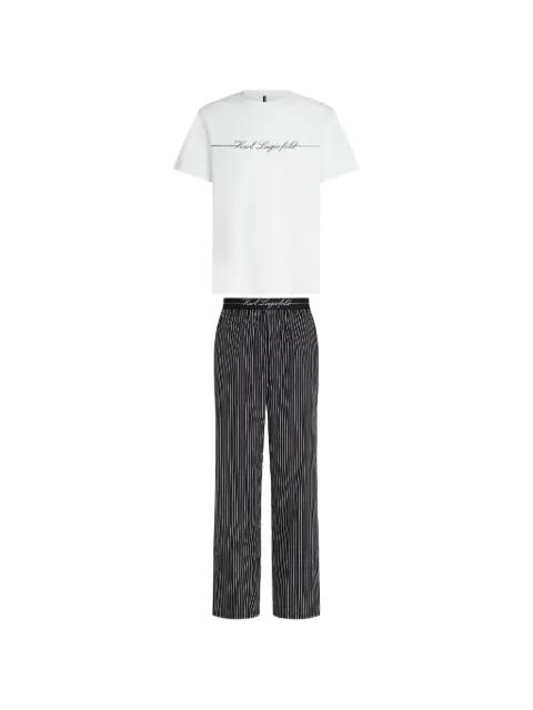 Hotel Karl striped pajama set by KARL LAGERFELD