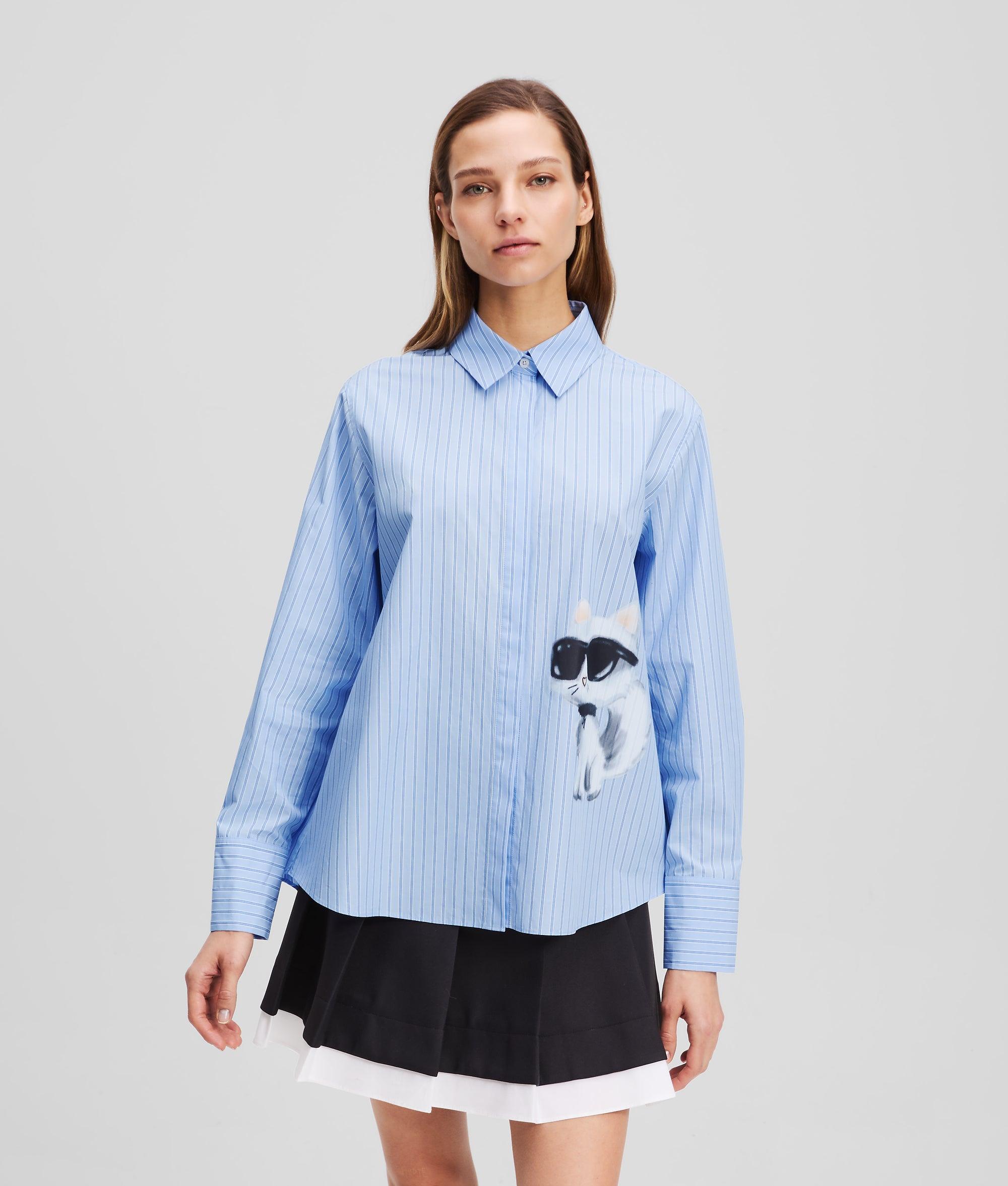 IKON CHOUPETTE STRIPED SHIRT by KARL LAGERFELD