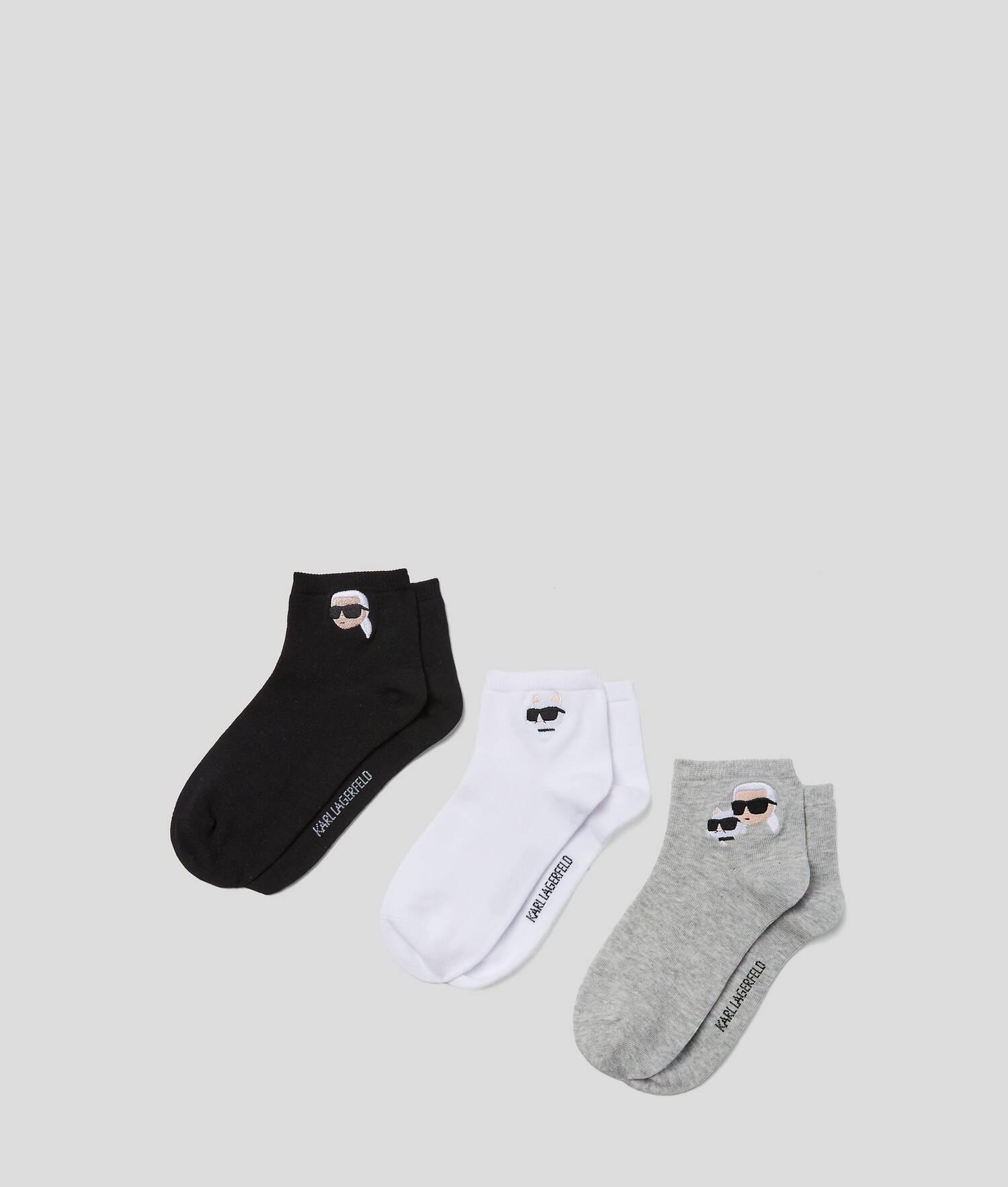 IKON SHORT SOCKS – 3-PACK by KARL LAGERFELD