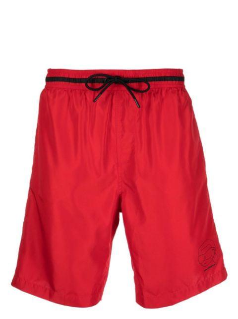 Ikon 2.0 logo-print board shorts by KARL LAGERFELD