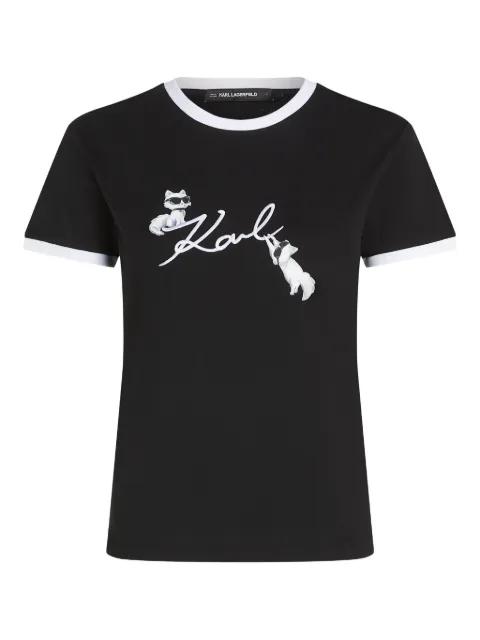 Ikon Choupette Signature T-shirt by KARL LAGERFELD
