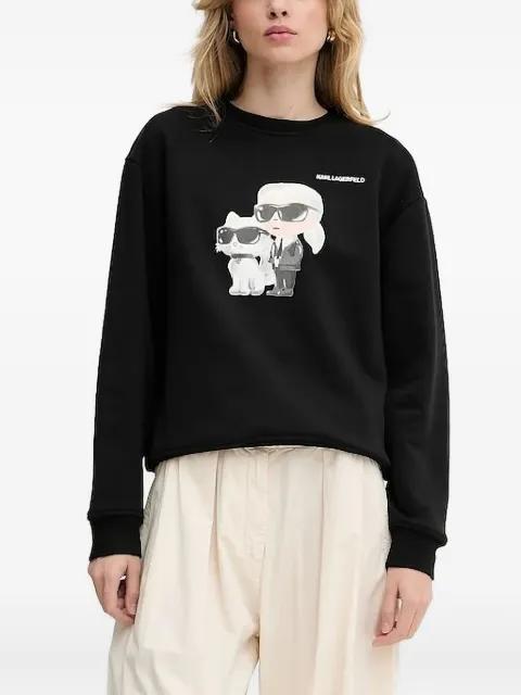 Ikon Karl & Choupette-print sweatshirt by KARL LAGERFELD