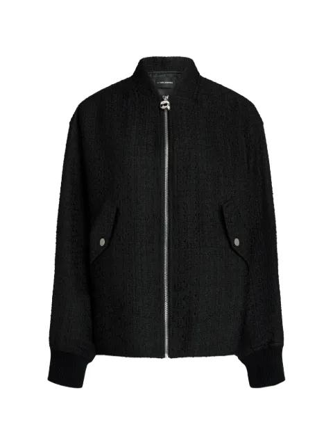 Ikon bouclé bomber jacket by KARL LAGERFELD