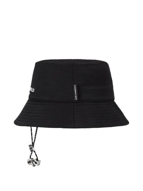 Ikon-charm bucket hat by KARL LAGERFELD