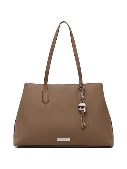 Ikon charm-detail tote bag by KARL LAGERFELD