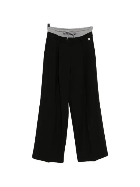 Ikon double-waistband trousers by KARL LAGERFELD