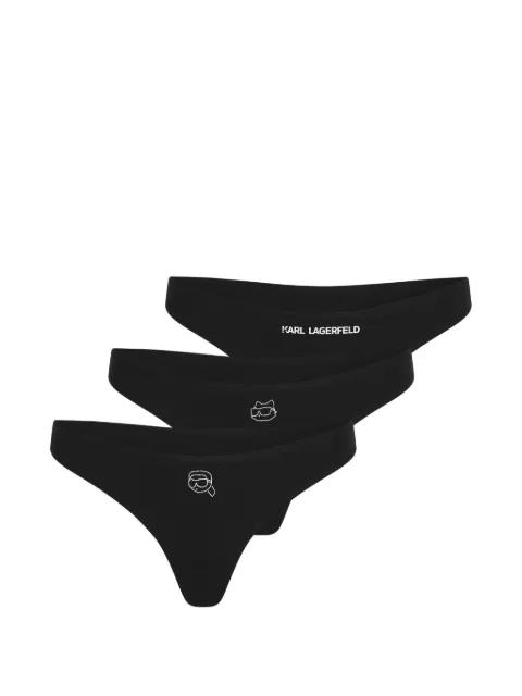Ikon glitter thong by KARL LAGERFELD