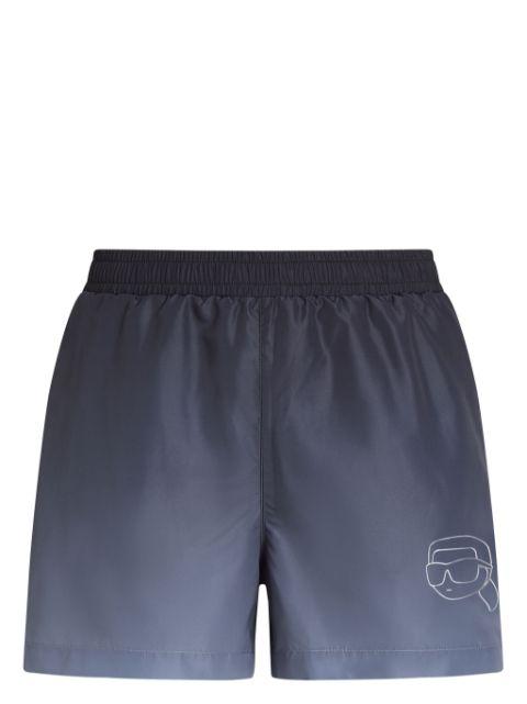 Ikon gradient-effect swim shorts by KARL LAGERFELD